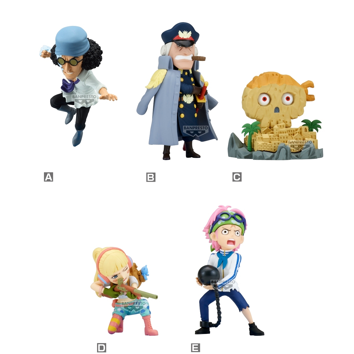 [Pre-Order: 2025.01] WCF OVERSEA LIMITED ONE PIECE WORLD COLLECTABLE FIGURE -HACHINOSU1- Set of 5