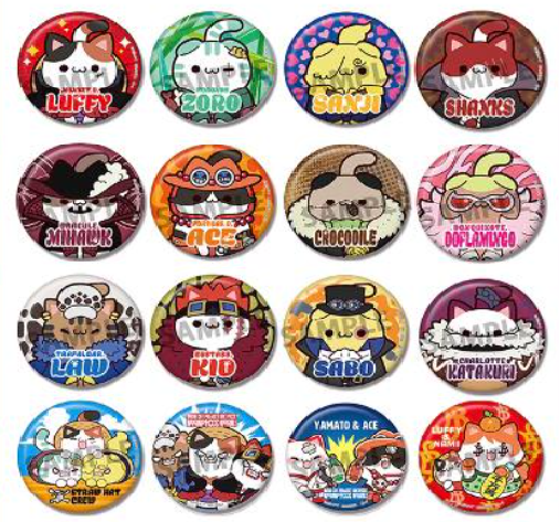 [Pre-Order: 2025.05] Megahouse MEGA CAT PROJECT ONE PIECE NyanPieceNyan！Metal Badge Collection Sale by box